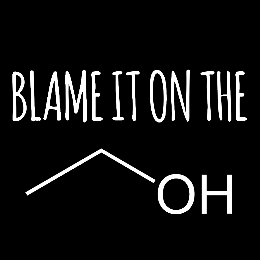 Blame It On The Alcohol Vintage Distressed Washed Tank