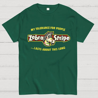 Zebra Fruit Stripe Gum Geeky T-Shirt