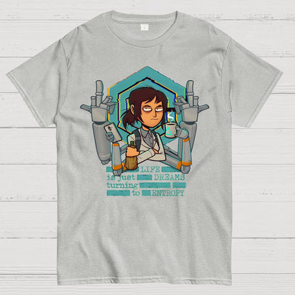 Life is Dreams Turning to Entropy Job Inside Conspiracy Geek T-Shirt