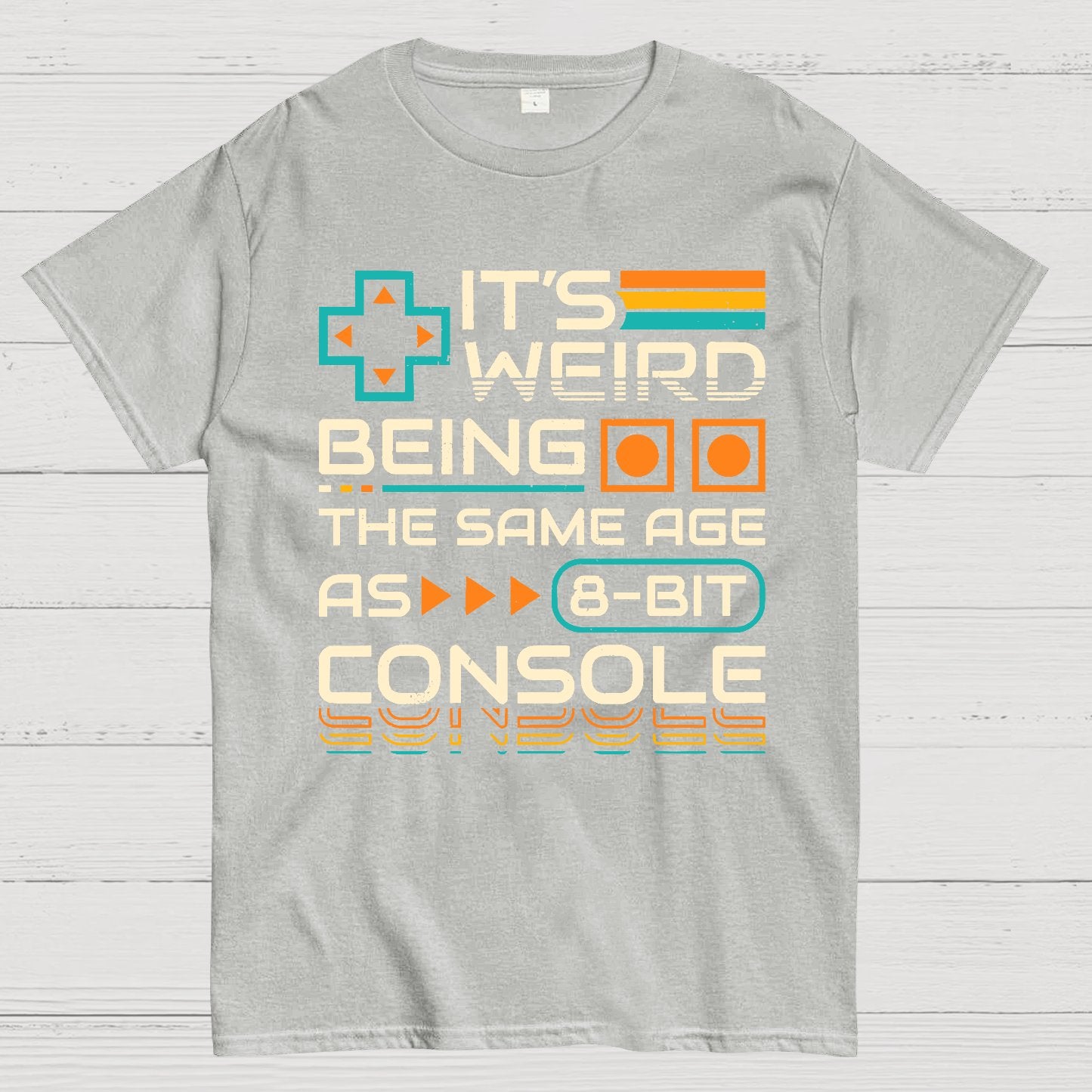 8-Bit Aged Geek T-Shirt