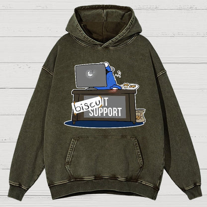 BiscuIT Support Vintage Distressed Hoodie