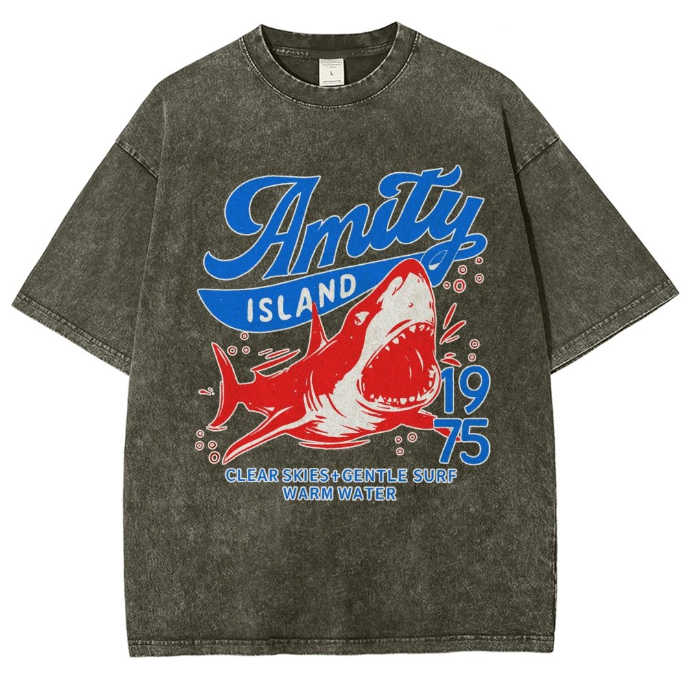 Seaside Town 1975 Vintage Distressed T-shirt