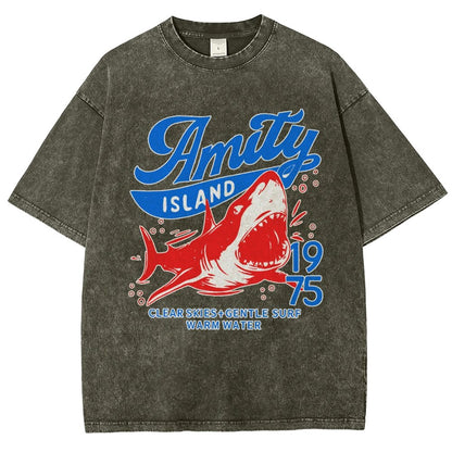Seaside Town 1975 Vintage Distressed T-shirt