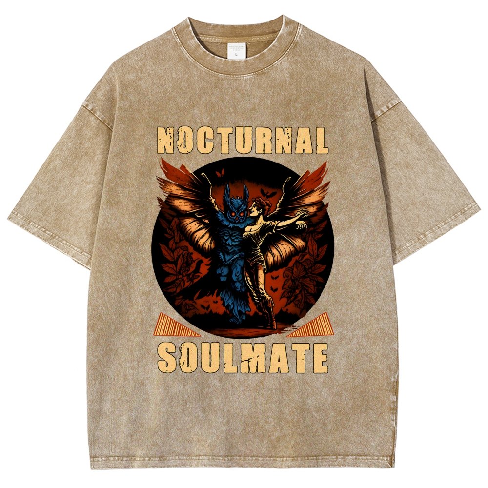 Mothman nocturnal soulmate Vintage Distressed T-shirt