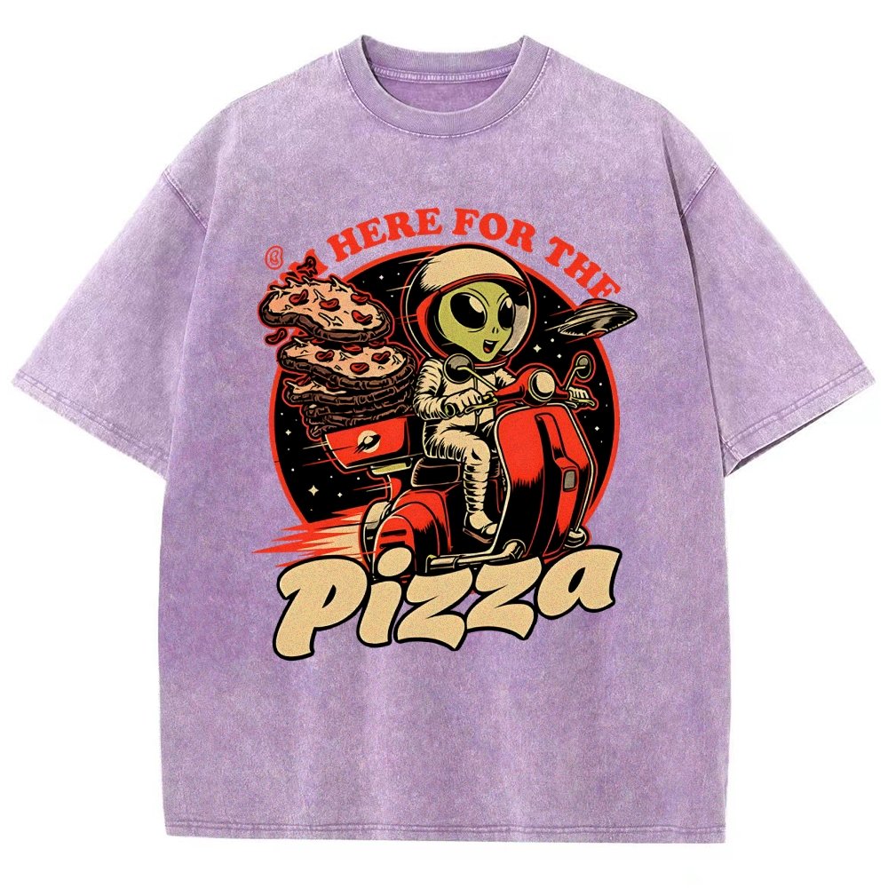 Space Pizza Delivery Vintage Distressed T-shirt