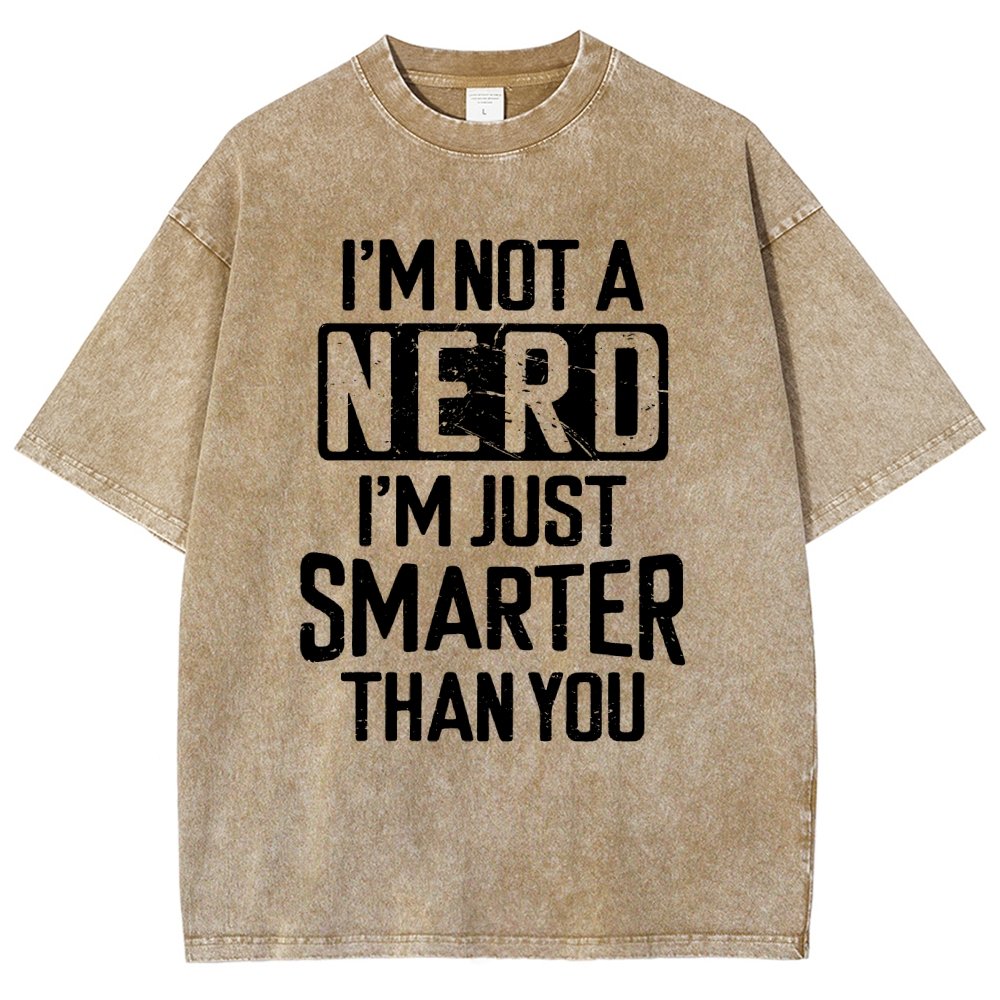 Funny Nerd T-shirt Smart person Vintage Distressed T-shirt