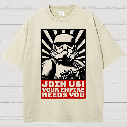 Join Us Your Realm Needs You Vintage Distressed T-shirt