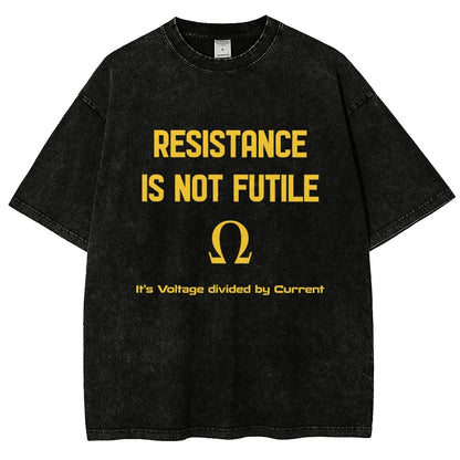 Resistance Is Futile Vintage Distressed T-shirt