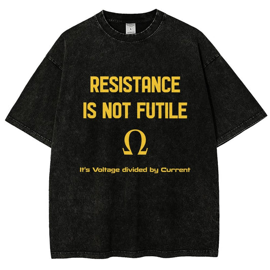 Resistance Is Futile Vintage Distressed T-shirt