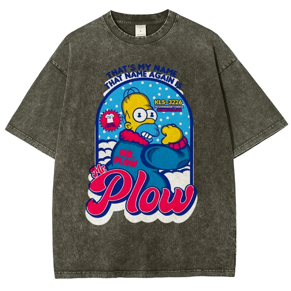 Mr. Snowplow Vintage Distressed T-shirt
