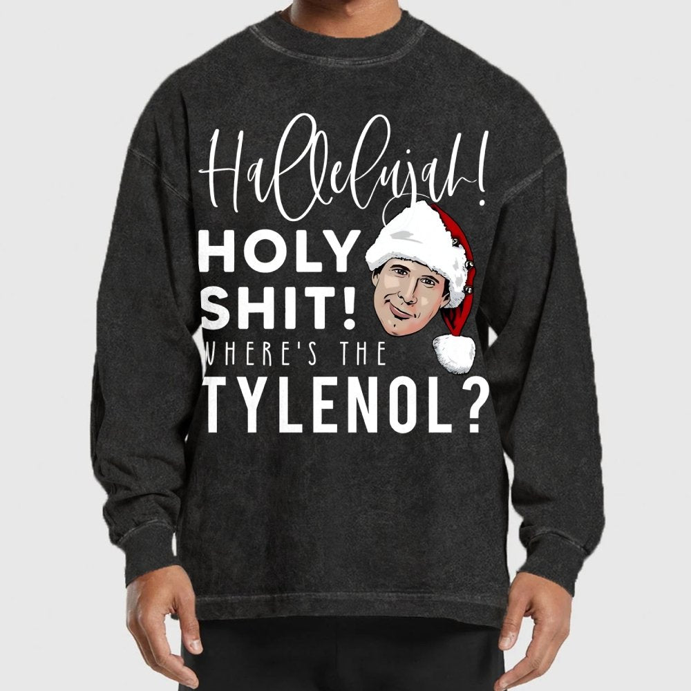Where's The Tylenol? Washed Long Sleeve Tee