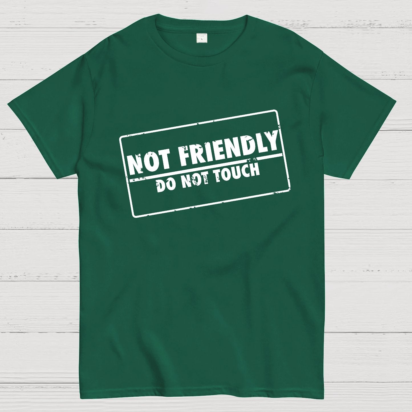 Not Friendly Stamp Geeky T-Shirt