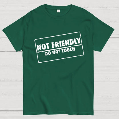 Not Friendly Stamp Geeky T-Shirt