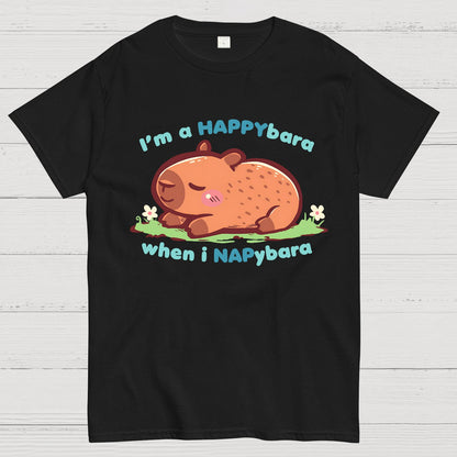 Happybara when I Napybara Geek T-Shirt