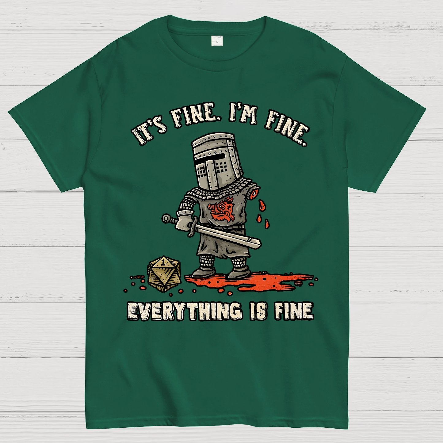 Its Fine Im Fine Everything Is Fine Geek T-Shirt