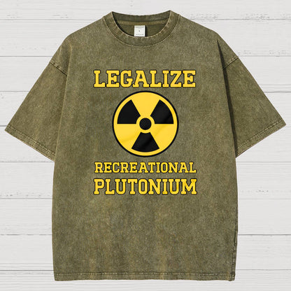 Legalize Recreational Plutonium Vintage Distressed T-shirt