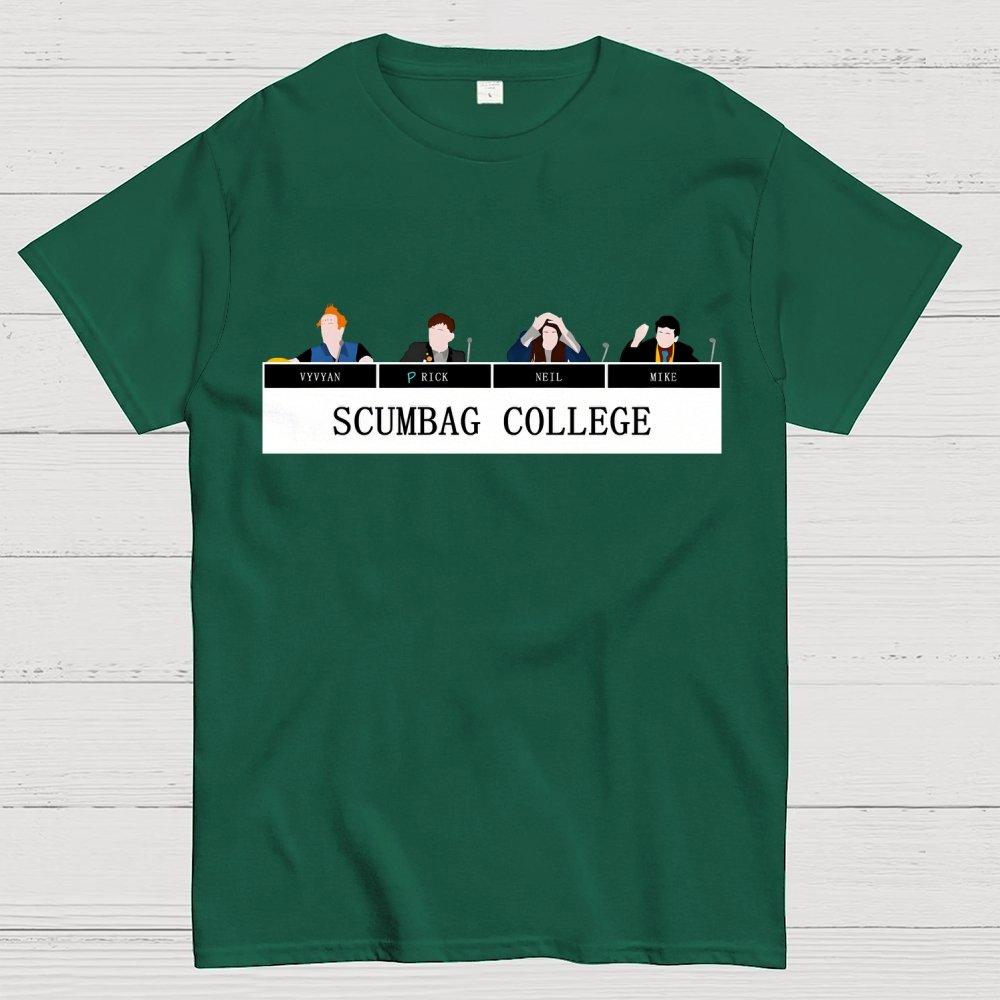 Scumbag College Buddy1 Buddy2 Buddy3 Buddy4 Unisex Geek T-Shirt