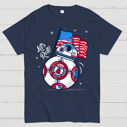Red, White, and BB-Blue Geek T-Shirt