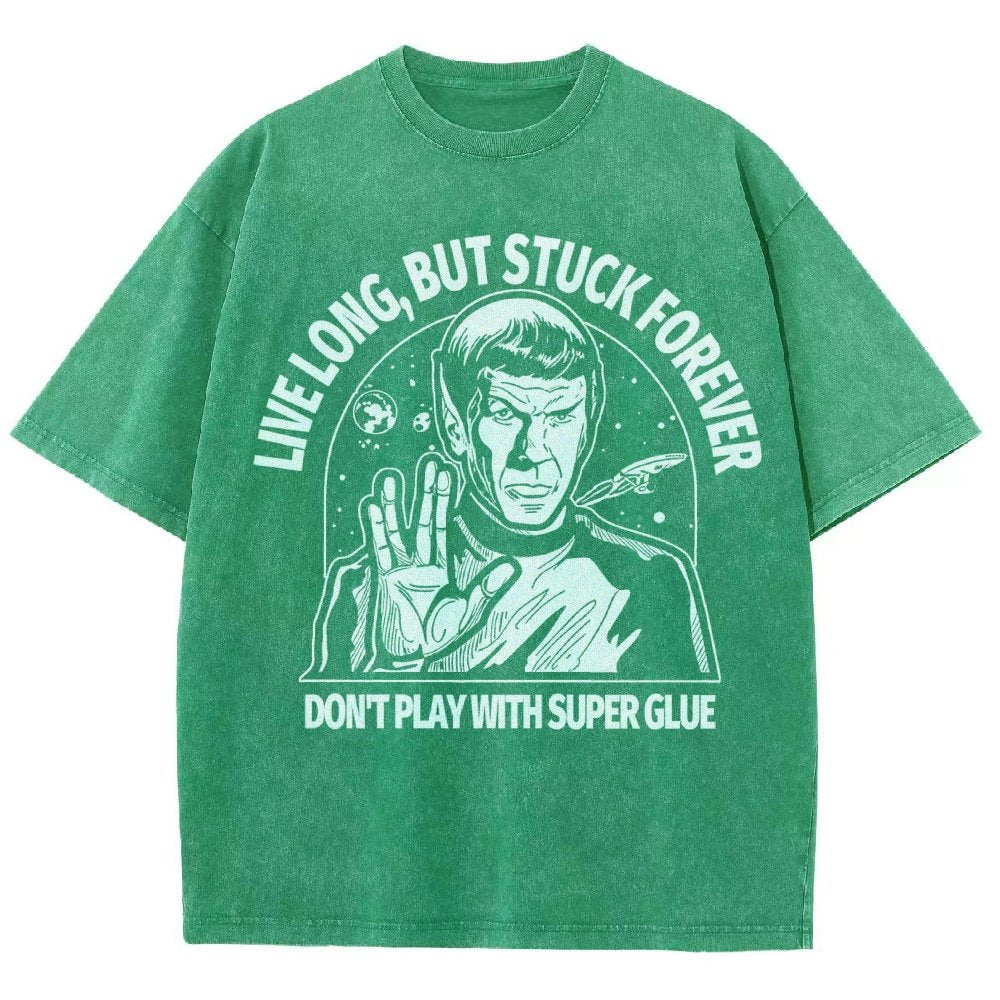 Live long, but trapped forever Vintage Distressed T-shirt