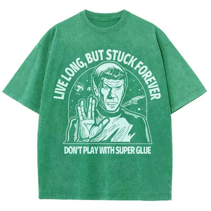 Live long, but trapped forever Vintage Distressed T-shirt