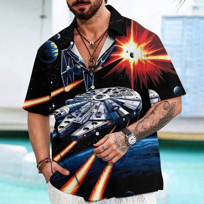Cosmic Battle Geek Hawaiian Shirt