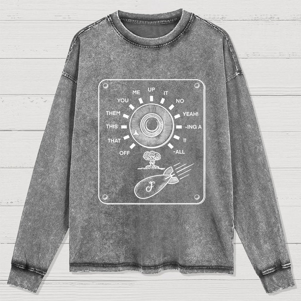 F-bomb Selector Remix Washed Long Sleeve Tee