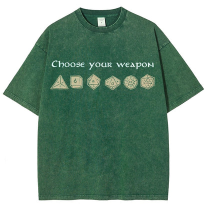 Choose your weapon Vintage Distressed T-shirt