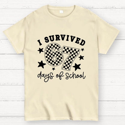 I Survived 67 Days of School Geek T-Shirt