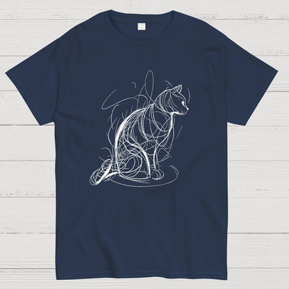 Cat Lines Geek T-Shirt