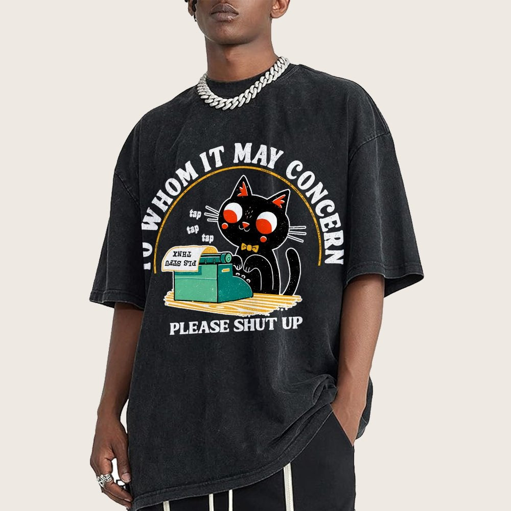 To Whom It May Concern Vintage Distressed T-shirt