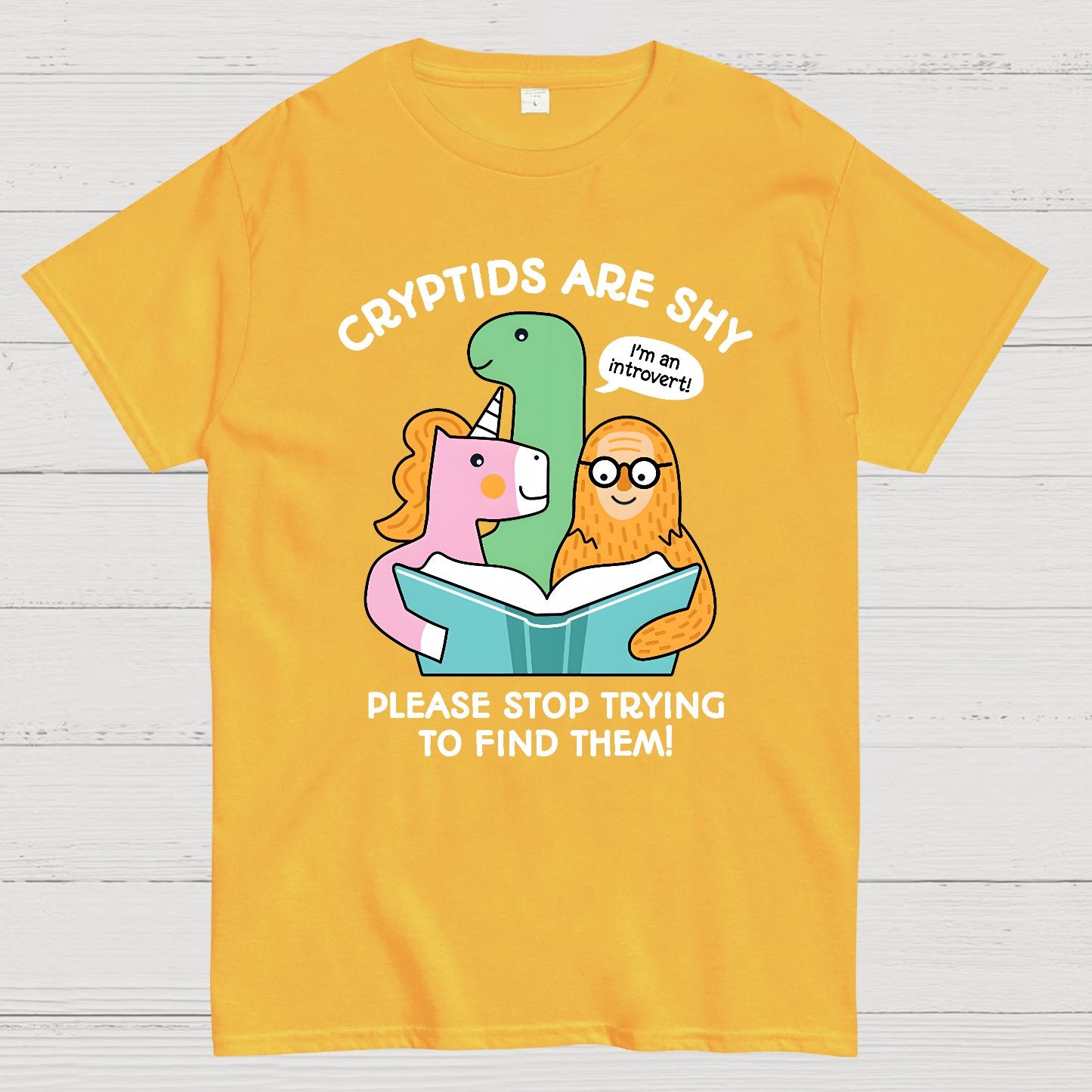 Cryptids are Shy Geek T-Shirt