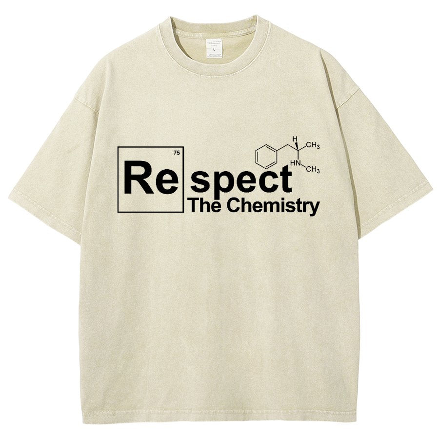 Respect The Chemistry Geeky Vintage Distressed T-shirt