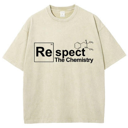 Respect The Chemistry Geeky Vintage Distressed T-shirt