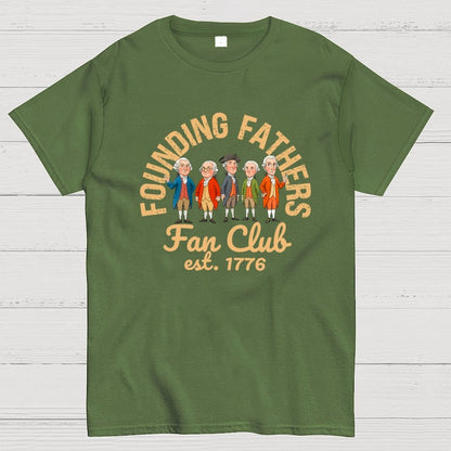 American Founding Fathers Fan Club Geek T-Shirt