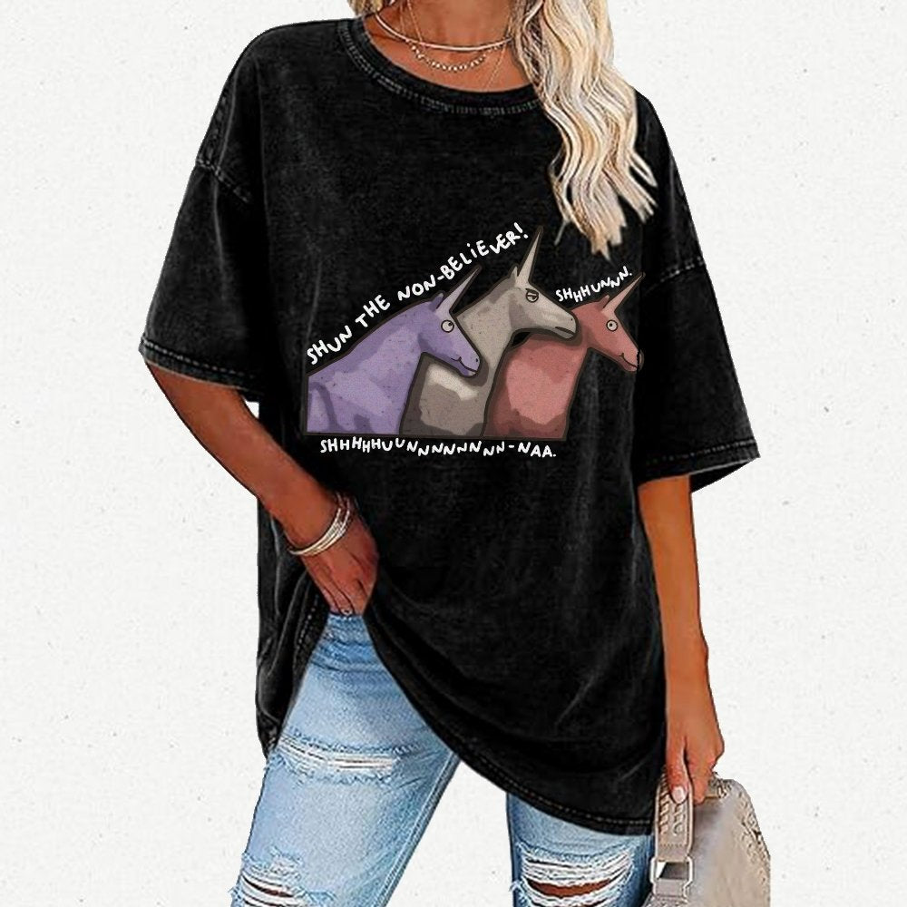 Shun the Non-Believer   Vintage Distressed T-shirt
