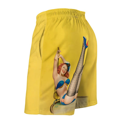 Sexy Modern Girl Print Geek Shorts