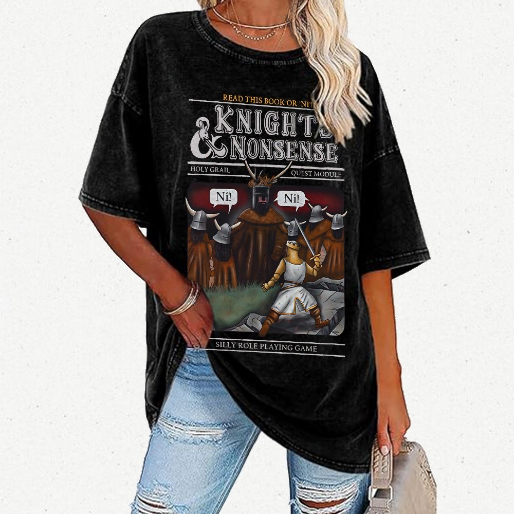 Knights & Nonsense Vintage Distressed T-shirt