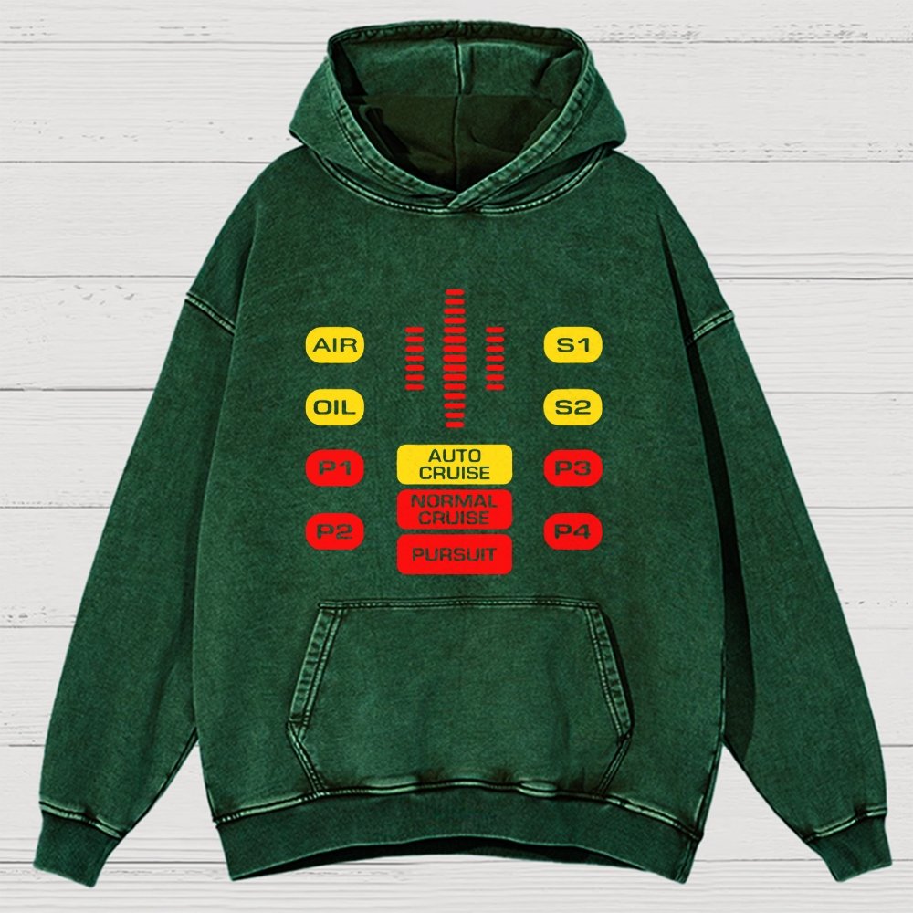 Kit Dashboard Supercar Vintage Distressed Hoodie