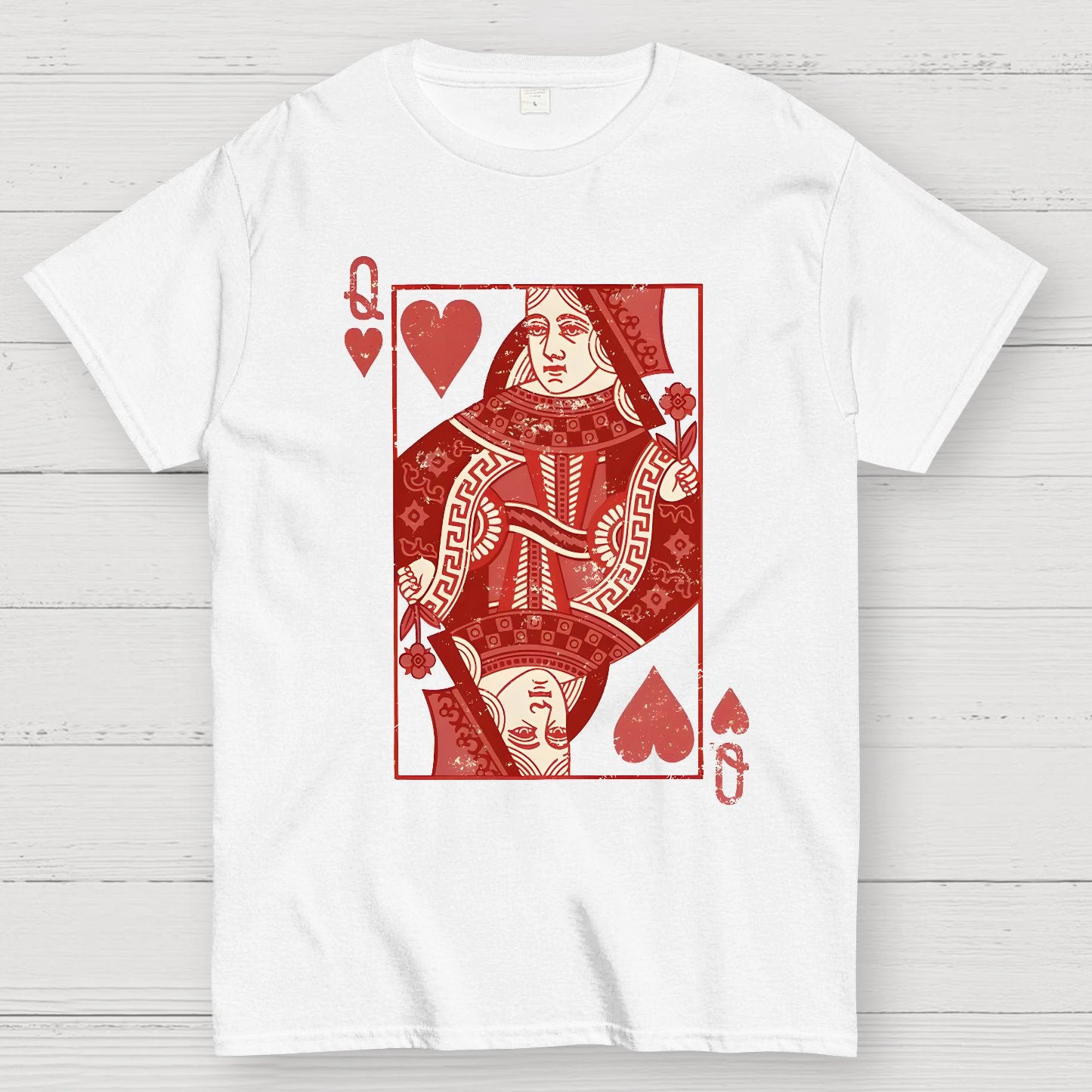 Queen of Hearts Valentine Shirt Matching Couple Gift Geek T-Shirt