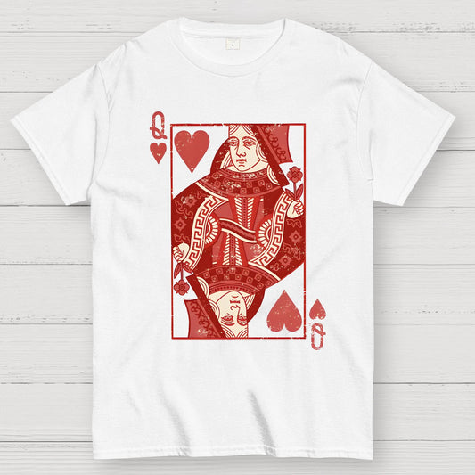 Queen of Hearts Valentine Shirt Matching Couple Gift Geek T-Shirt