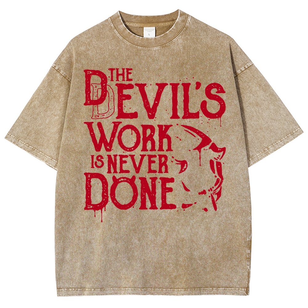 Never Done Vintage Distressed T-shirt