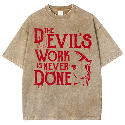 Never Done Vintage Distressed T-shirt