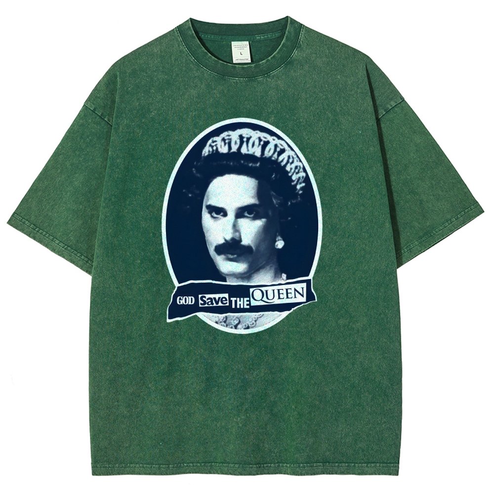 God Save The Queen Vintage Distressed T-shirt