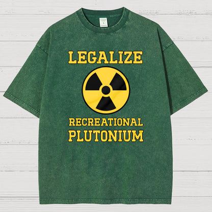 Legalize Recreational Plutonium Vintage Distressed T-shirt