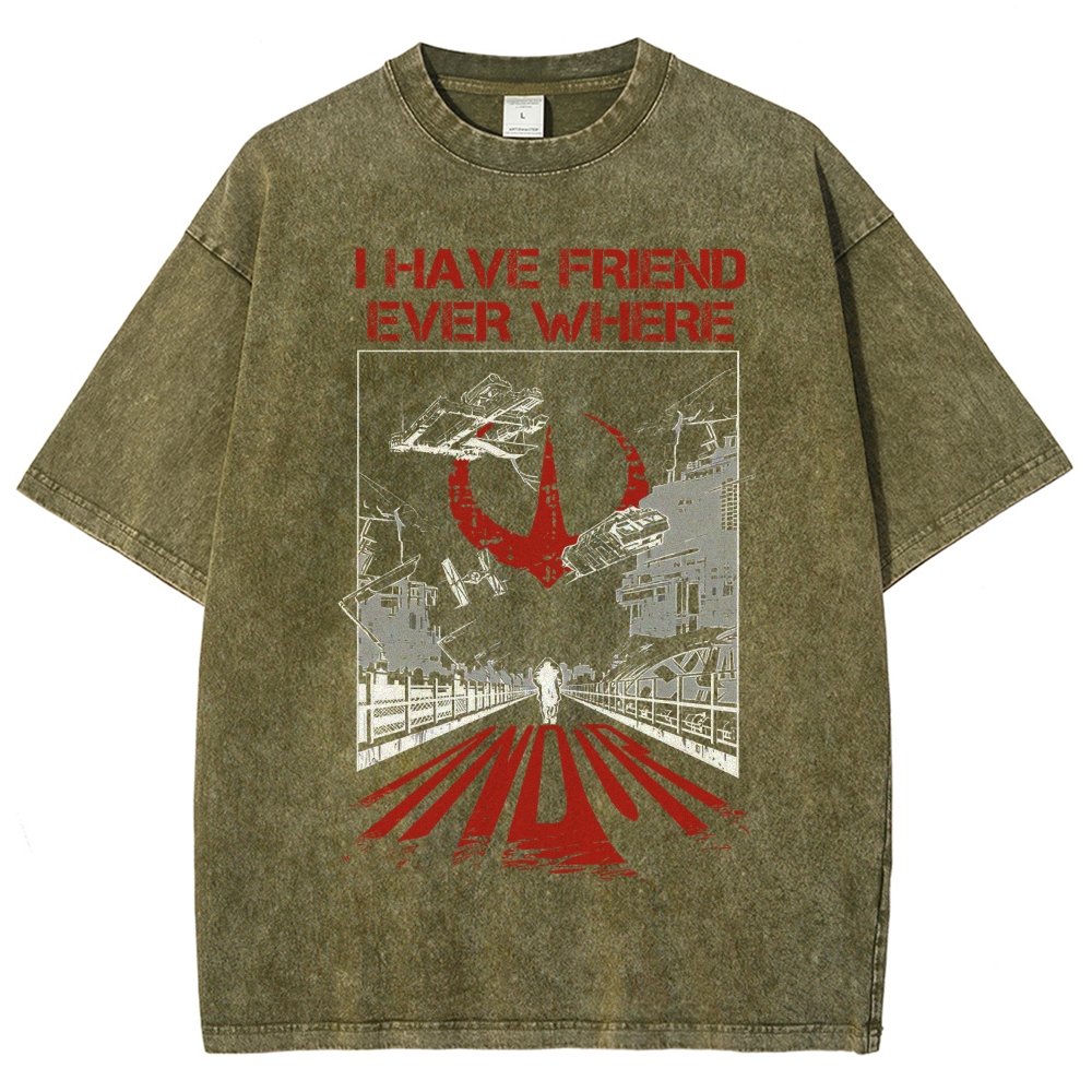 I Have Friends Every where Vintage Distressed T-shirt