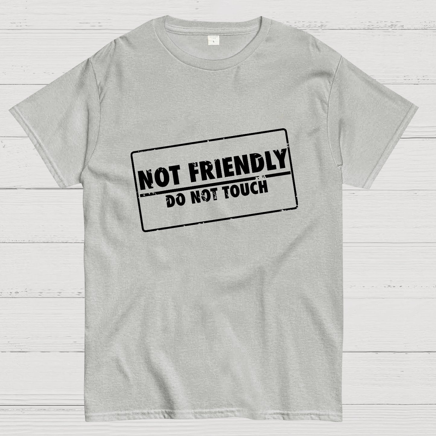 Not Friendly Stamp Geeky T-Shirt