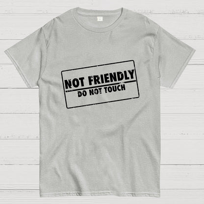 Not Friendly Stamp Geeky T-Shirt