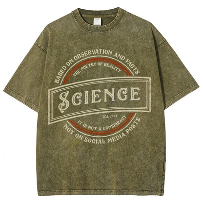 Old-Timey Science Vintage Distressed T-shirt
