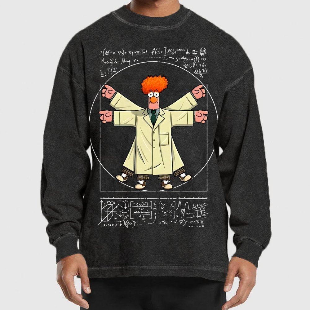Vitruvian Puppet Washed Long Sleeve Tee