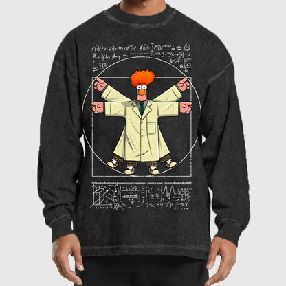 Vitruvian Puppet Washed Long Sleeve Tee